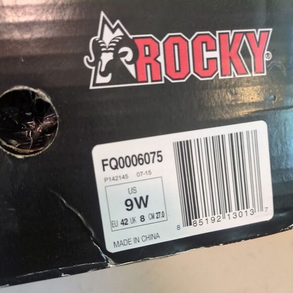 Rocky TrailBlade Men\'s Size 9 W Composite Toe Hiker-Work Shoes Black